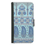Asian Paisley Border: Traditional Design. Samsung Galaxy S5 Wallet Case