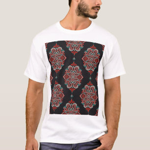 Asian paisley elements, boho vintage pattern. T-Shirt