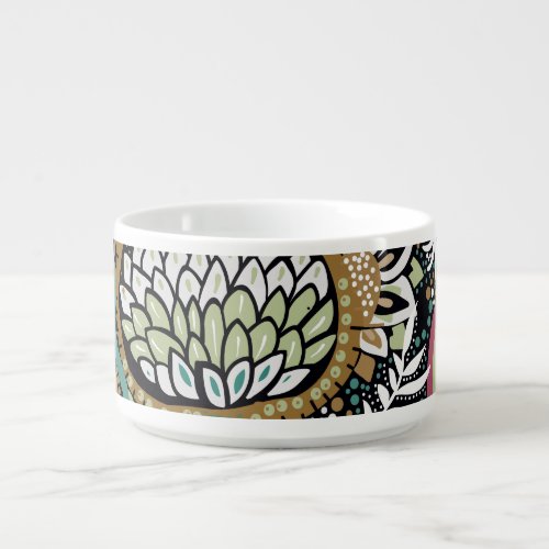 Asian paisley modern seamless design bowl