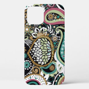 Asian paisley: modern seamless design. iPhone 12 case