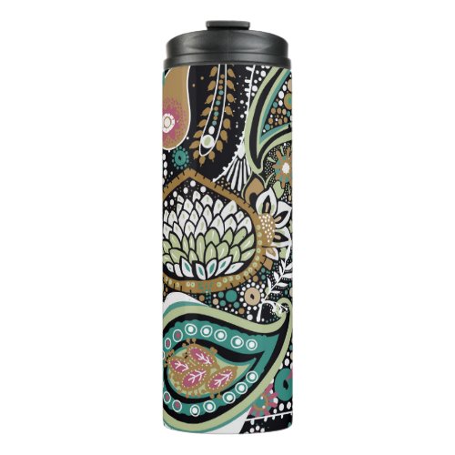 Asian paisley modern seamless design thermal tumbler