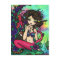 Asian Panda Mystical Pond Mermaid Fantasy Art Girl