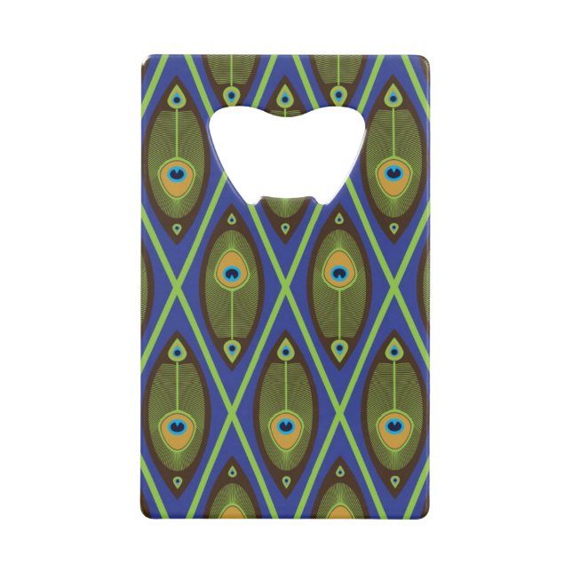 Asian pattern credit card bottle opener (Front)