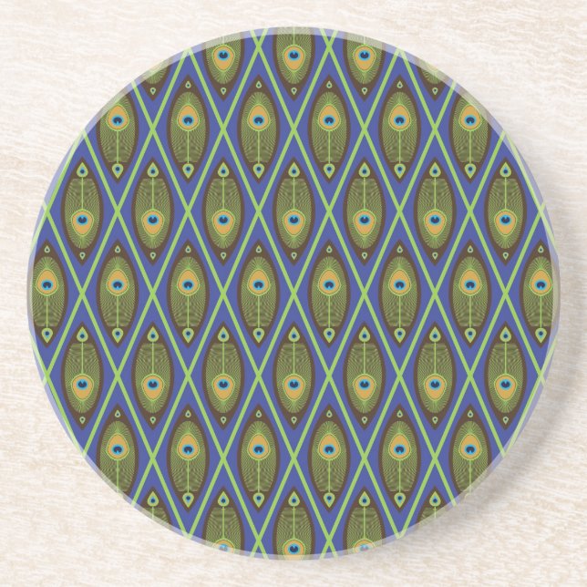Asian pattern drink coaster (Front)