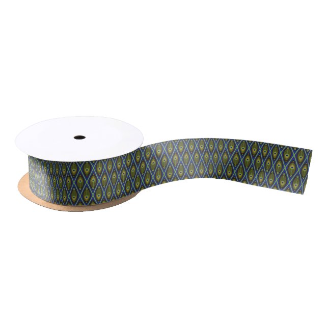 Asian pattern satin ribbon (Spool)