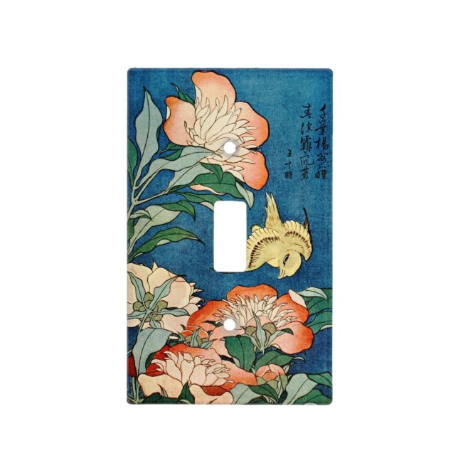 ASIAN PEONIES light switch cover (Front)