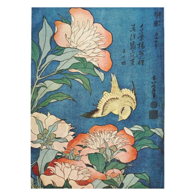 ASIAN PEONIES table cloth (Front)