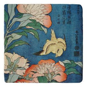 ASIAN PEONIES trivet