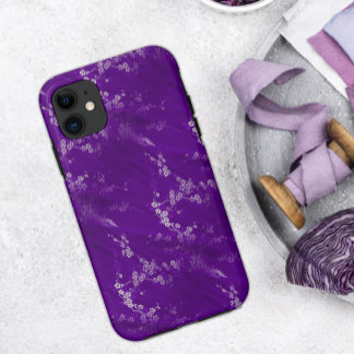 Asian Purple Silk iPhone Case