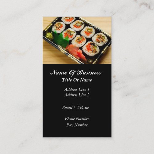 Asian Restaurant Business Card