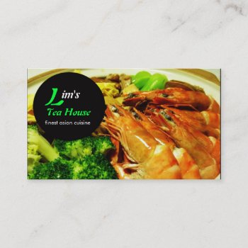 Asian Restaurant Business Card by SharonCullars at Zazzle
