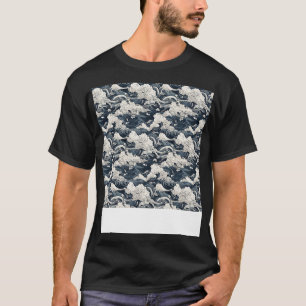 Asian Seamless Pattern Old Japanese Chinese Korean T-Shirt
