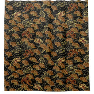 Asian Silk Shower Curtain