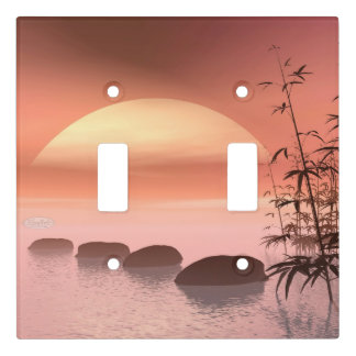 Asian steps to the sun - 3D render Light Switch Cover