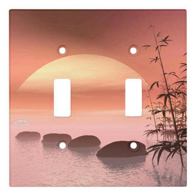 Asian steps to the sun - 3D render Light Switch Cover (Front)