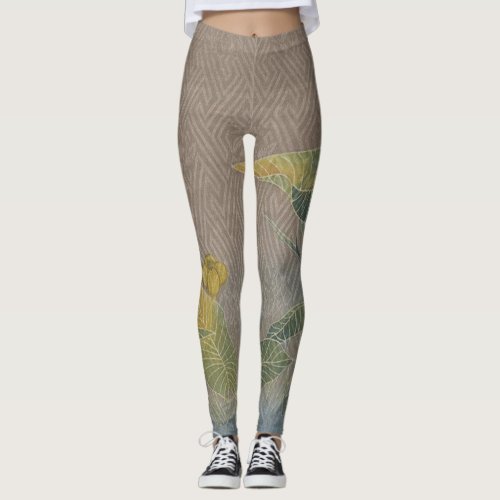 Asian Style Art Leggings