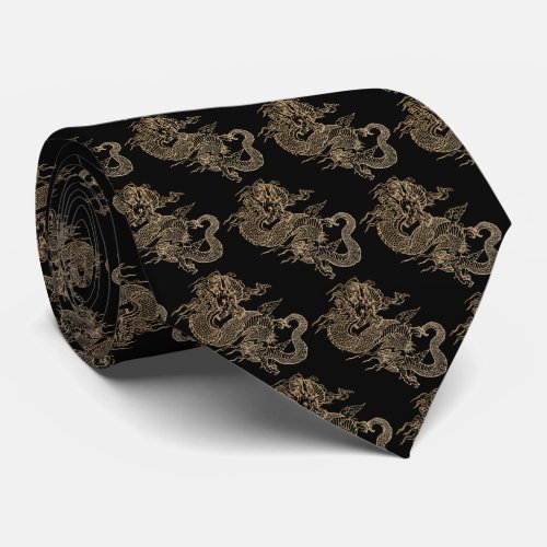 Asian_style dragon tie