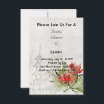 Asian Style Flowers Bridal Shower Invitation Card<br><div class="desc">Asian Style Flowers Bridal Shower Invitation Card</div>