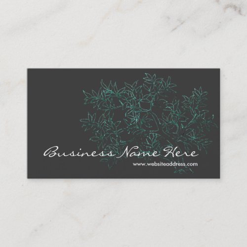Asian Themed Tree Design Business Cards