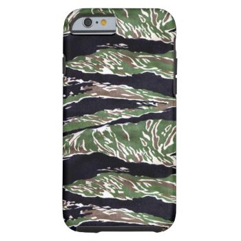 Asian Tiger Stripe Camouflage Tough Iphone 6 Case by arklights at Zazzle
