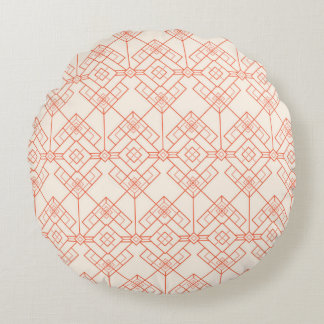 Asian traditional pattern round pillow