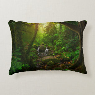 Asian tropical rainforestjungle,ground,amazon,asia accent pillow