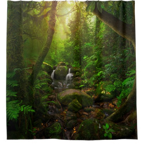 Asian tropical rainforestjunglegroundamazonasia shower curtain
