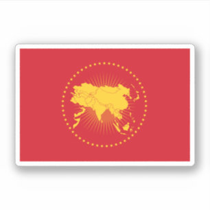 Asian Union Flag Sticker