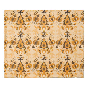 Asian vintage wallpaper seamless ornament flowers duvet cover
