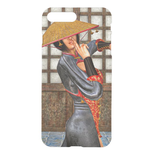Asian Warrior Maiden Uncommon iPhone Case (Back)