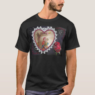 Asian Wedding Couple on Heart Swing Art Print/ T-Shirt