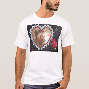 Asian Wedding Couple on Heart Swing Art Print/ T-Shirt