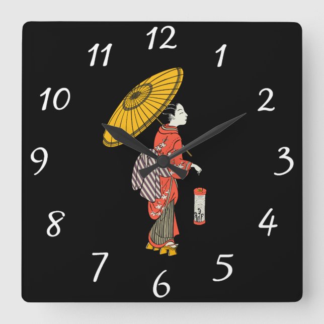 Asian Woman Clock (Front)