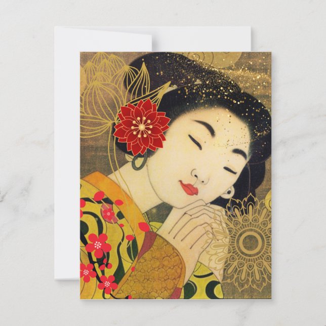 Asian Woman Collection Note Card (Front)