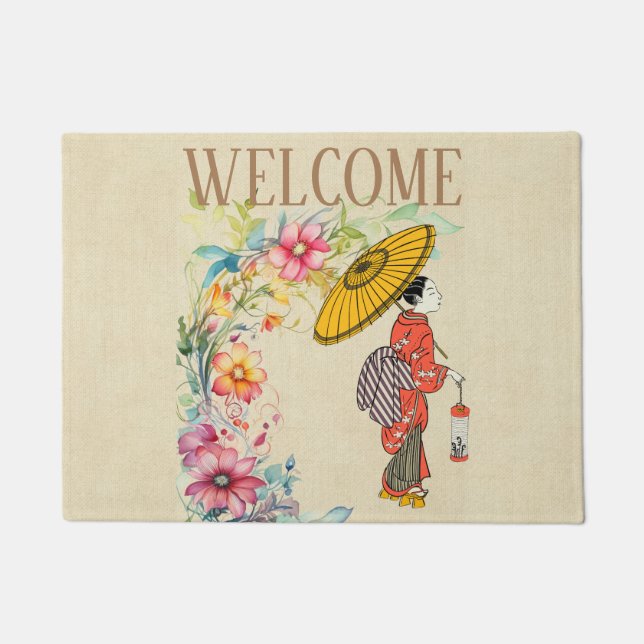 Asian Woman Doormat (Front)