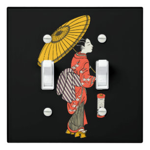 Asian Woman Light Switch Cover
