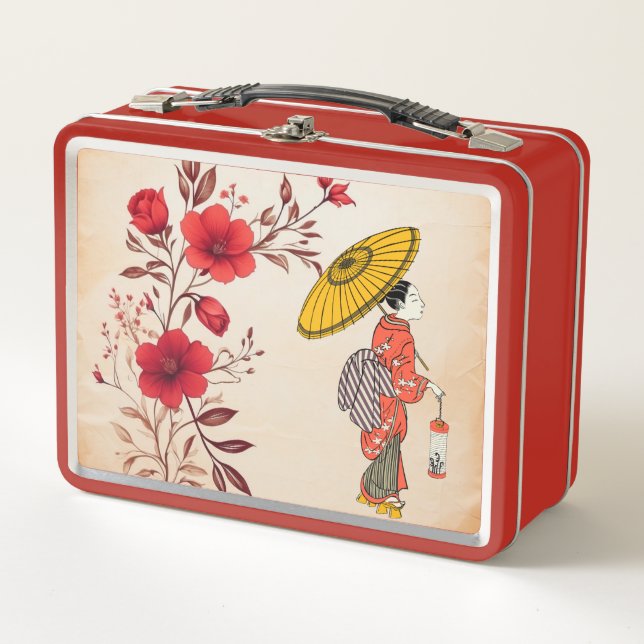 Asian Woman Lunch Box (Front)