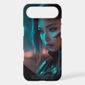 Asian Woman Reading at Night in City of the Future Case-Mate Samsung Galaxy Case (Back)