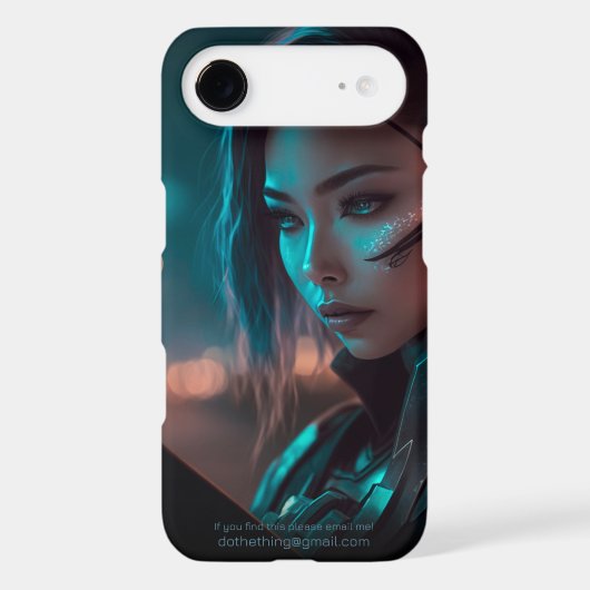 Asian Woman Reading at Night in City of the Future Case-Mate Samsung Galaxy Case (Back)
