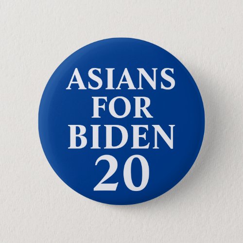 Asians For Biden Button