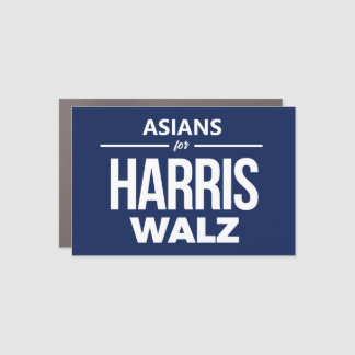 Asians for Harris Walz Car Magnet