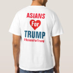 Asians For Trump T-shirt at Zazzle