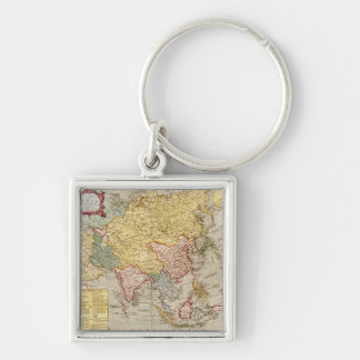 AsiaPanoramic MapAsia 2 Keychain
