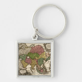 AsiaPanoramic MapAsia 5 Keychain