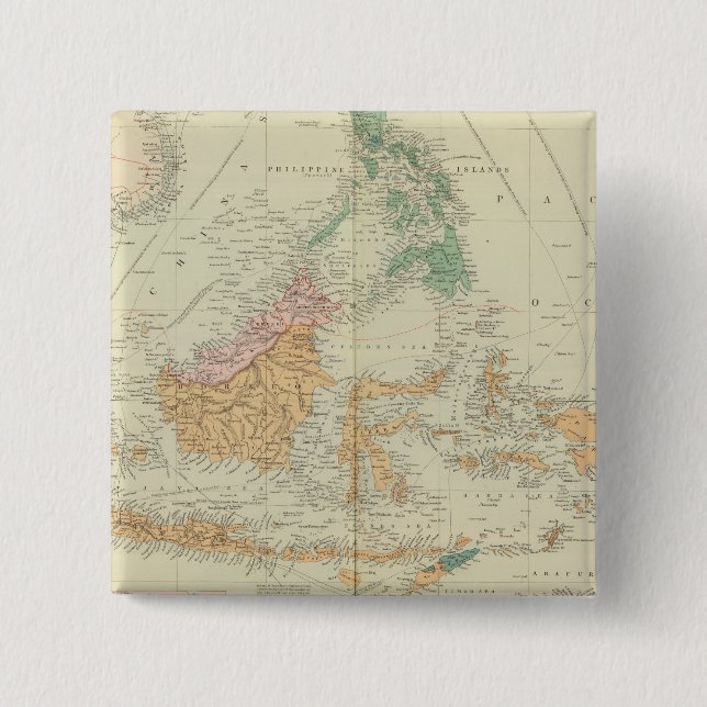 Asiatic Archipelago 3 Pinback Button (Front)