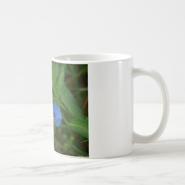 Asiatic Dayflower Blue WIldflower Apparel & Gifts Coffee Mug (Right)