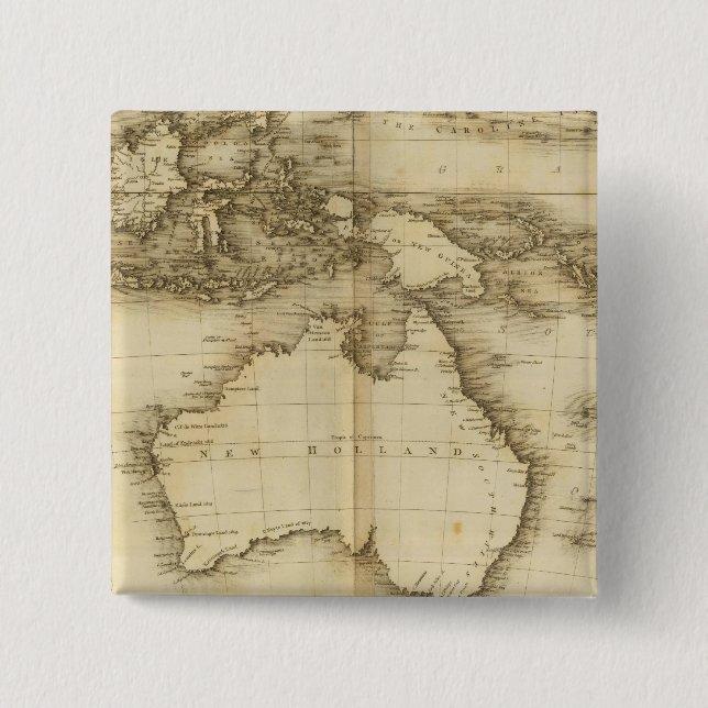 Asiatic Islands Pinback Button (Front)