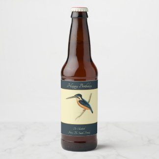 Asiatic Kingfisher Beer Bottle Label