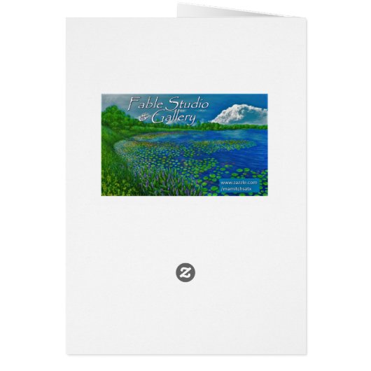 Asiatic lily card (Back)