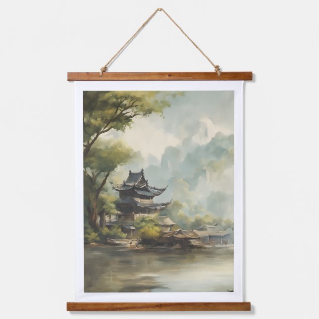 Asiatic Natural Japanese Home Hanging Tapestry (Front)